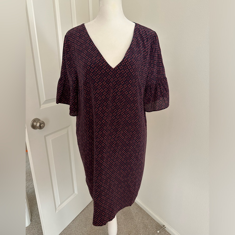 Madewell purple floral dress size 6